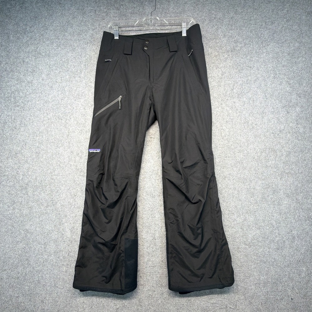 Patagonia Snow Ski Pants Black  H2No Performance RECCO Mens 30x30